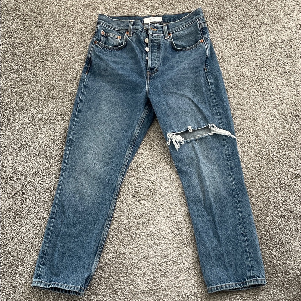 Topshop Light Blue Denim Jeans